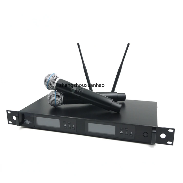 QLX24D Beta58 двойная микрофонная система караоке живой вокал микрофон Портативный беспроводной Beta87