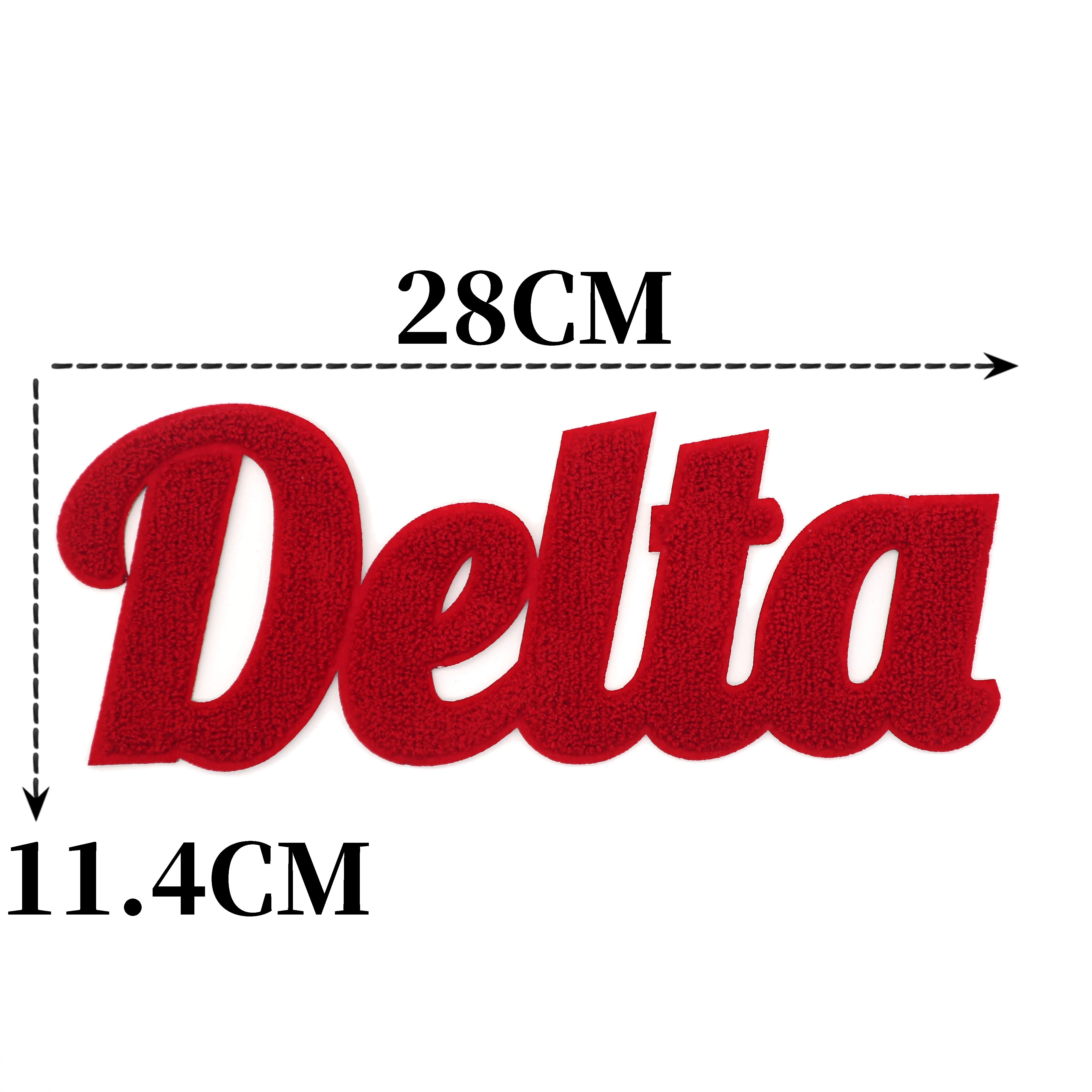 Custom chenille valentines patches Heat Press Embroidered Big Logo Letter Iron On Embroidery Patch