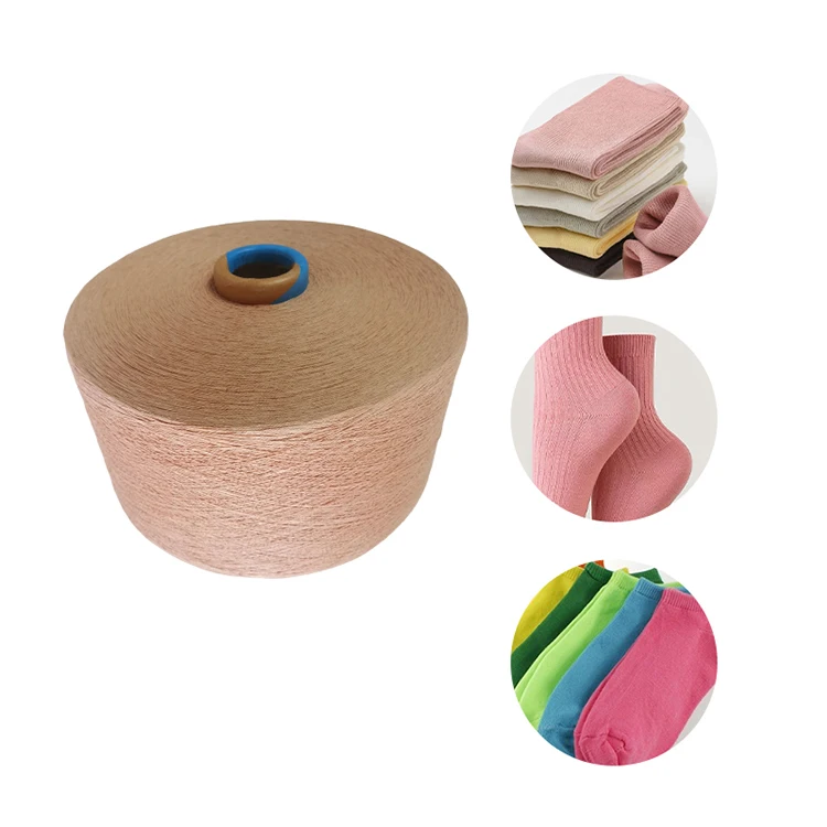 Customized Recycled Circular Knitting Machine Yarn Recycling 20s/1 30s/1 Cotton Blended Ring Spun Yarn For Knitting Socks