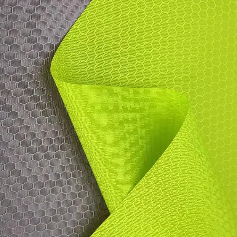 100% Nylon 160gsm Pu Coated Waterproof Diamond Ripstop 400d Rip Stop Oxford Fabric For Bag