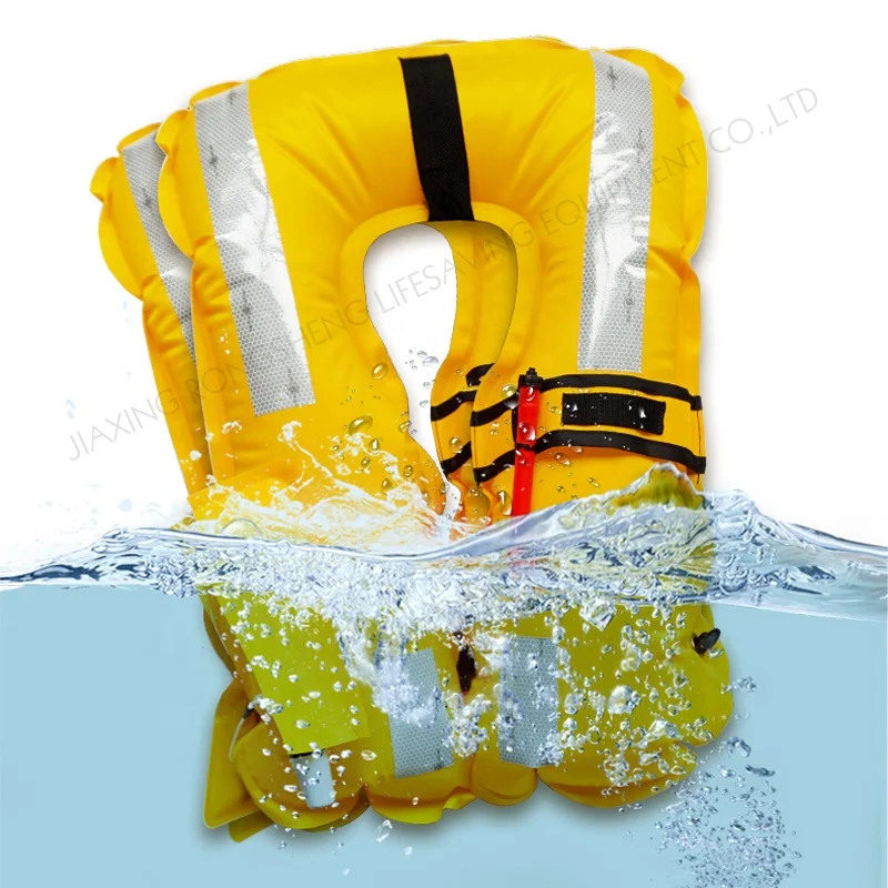 Двухкамерный большой плавучий жилет с маринованной подушкой безопасности сертификат 275N спасательный надувной