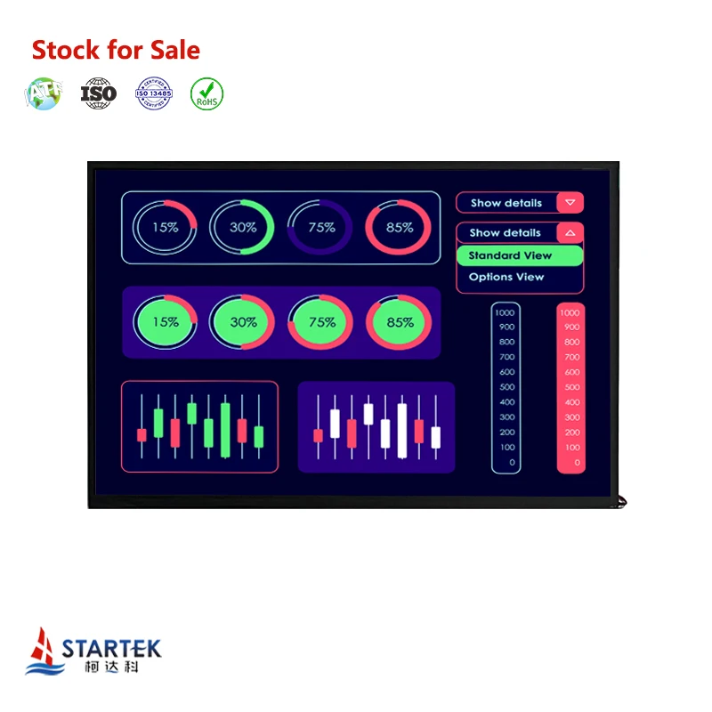 10.1 inch 1280x800 LVDS interface ips tft lcd with wide temperature TFT panel