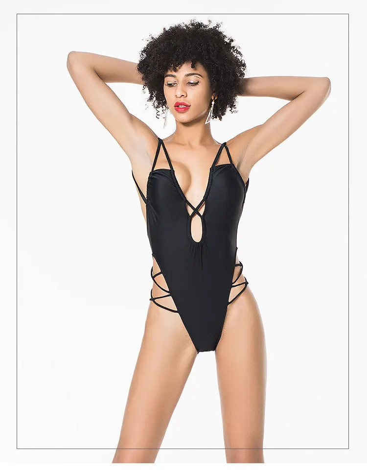 Woman Swimwear Bikinis Sexy 2021 NEW Color Onesie Swimsuit Bathing Suit Swim Wear Bikini for Lady