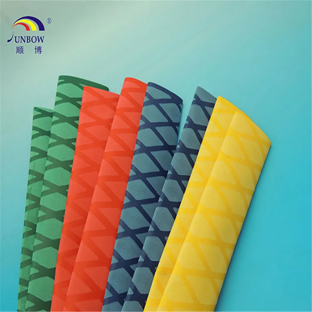 green heat shrinkable tube 20mm nonslip heat shrink grips for sports wrap handle