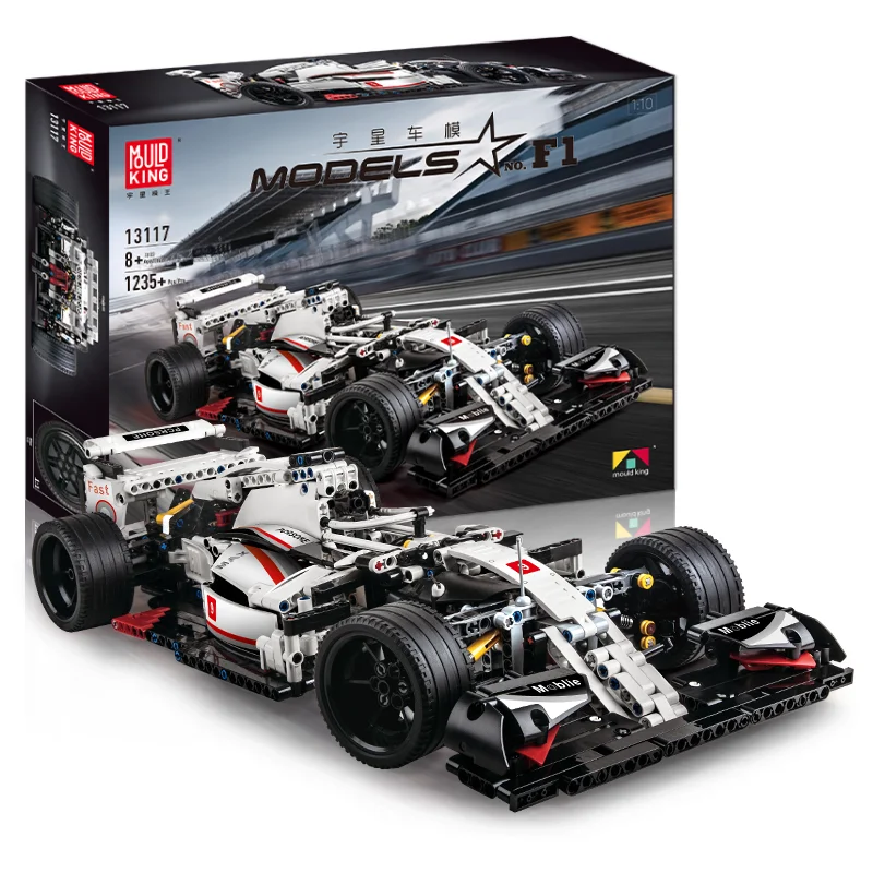 MOULDKING Building Blocks Car 13117 Formula F1 Racing Static Edition Bricks Block toys