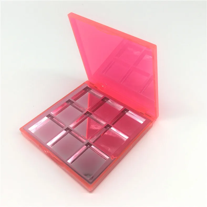 
empty eyeshadow palette private label single color cosmetic packaging containers makeup case Y094-15 
