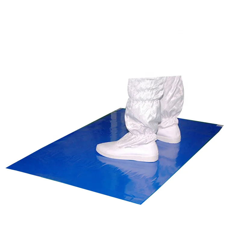 OME Blue/White Dust Control Adhesive Disposable Tacky Floor Decontamination Sticky Mat