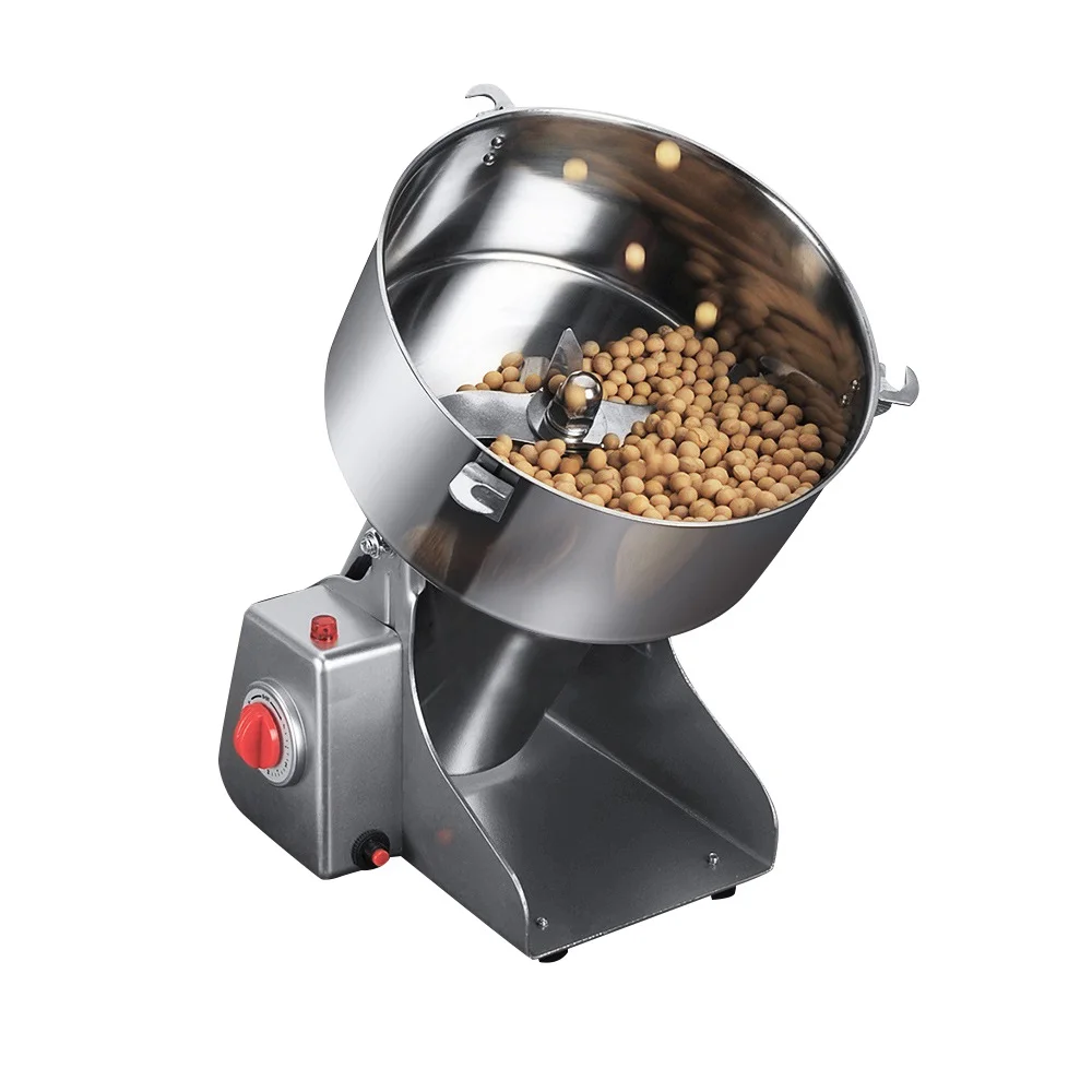 2500G Grinding Equipment Power Grinder Wheat Flour Corn Pepper Herb Spice Flour Mill For Home Kitchen