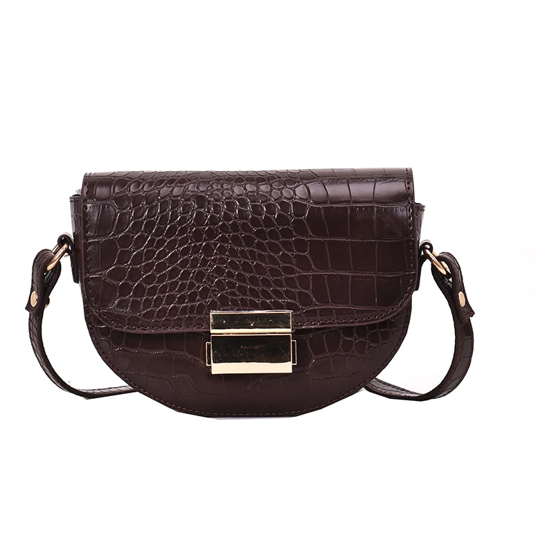 Manufacturer supply fashion crocodile pattern lady mini tote cross body bag