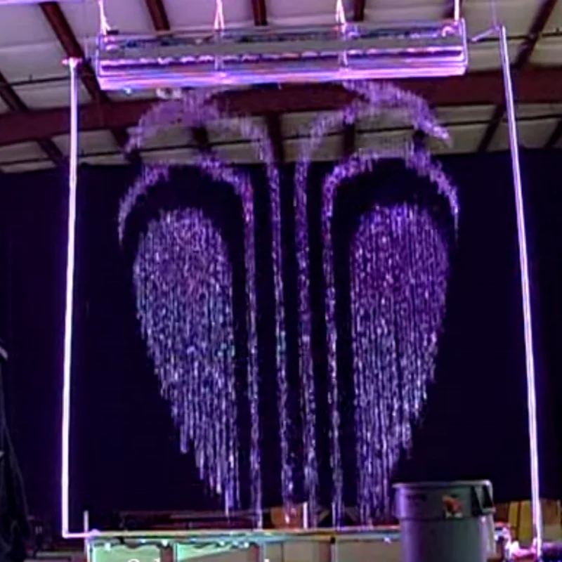 Color Changing Computer Control Waterfall Fountain Digital Water Curtain