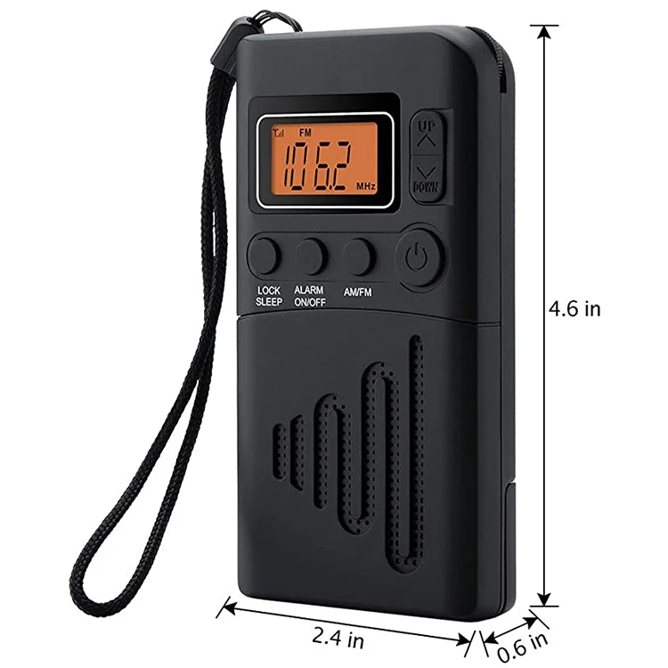 Mini FM 87.5-108MHz AM 522-1620KHz 2 Bands Radio AA Batteries Pocket Internet OEM Order Service