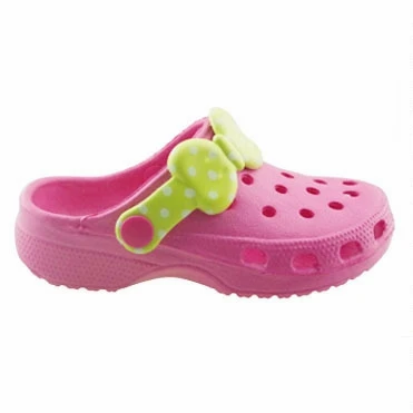 
girls fashion bow-knot full size solid color basic women platform sandal eva clogs shoes 