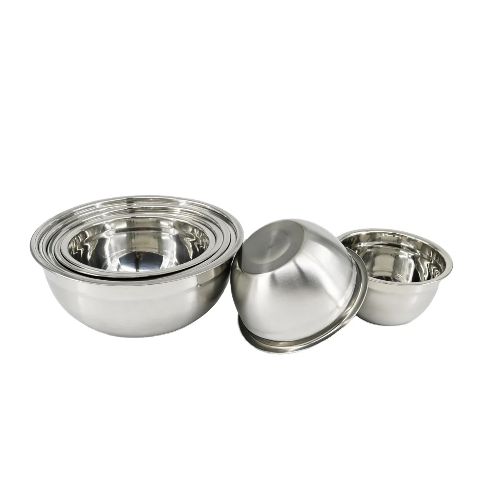 Оптовая продажа с завода, набор микшерных чашек из нержавеющей стали с SS201