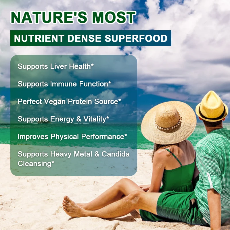 Alliwise OEM 60pcs Gastrointestinal Optimization Spirulina Gummies Promotes Digestion spirulina Gummies