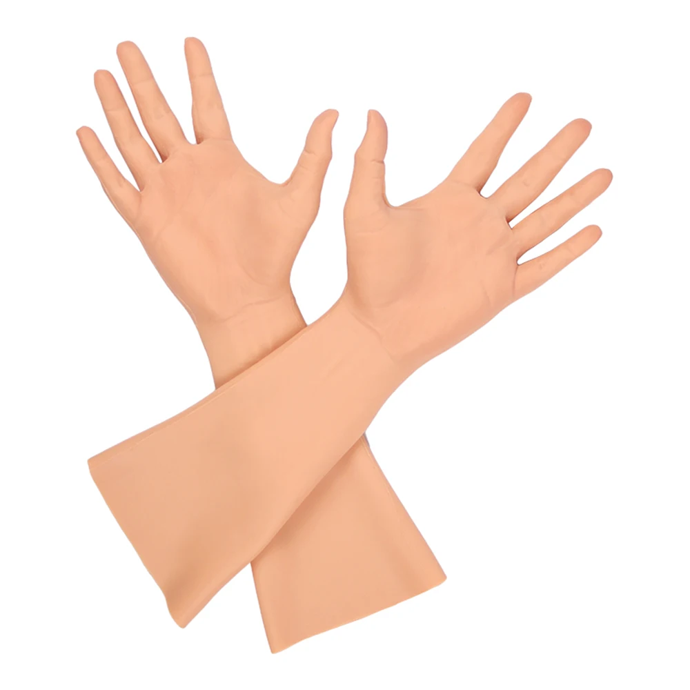 URCHOICE искусственная Женская силиконовая кожа шрамы скрывающие руки рукава для шрамов косплей кроссдресс
