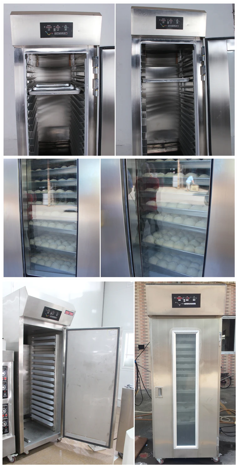 Automatic commercial small bread machine used dough prover refrigerator retarder proofer cabinet for sale price in bakery taiwan