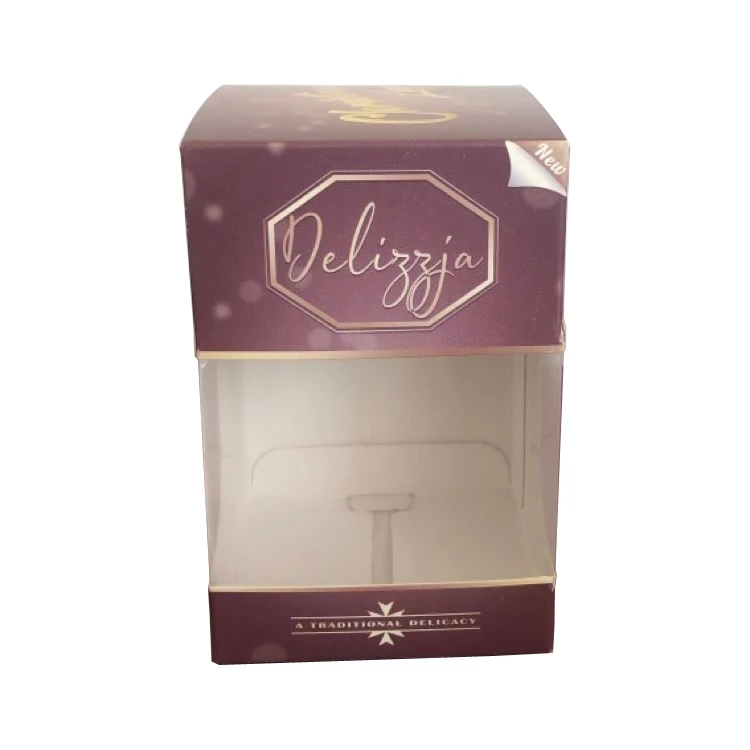 mini custom cereal food packaging box with gold foil