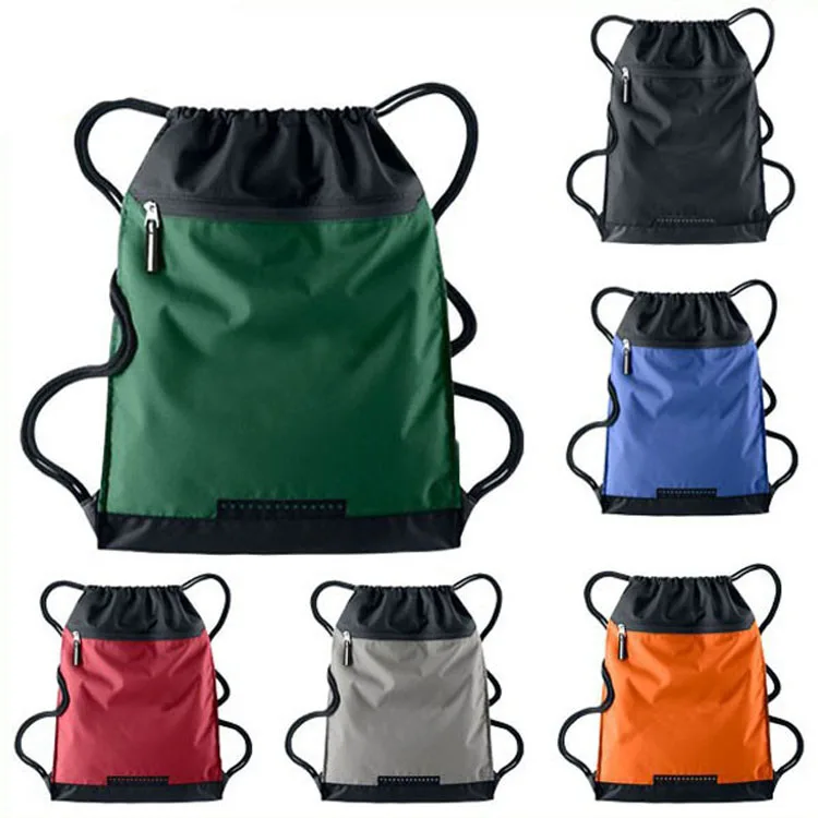 Custom Logo eco friendly Sport Gym Nylon sport Drawstring Bag