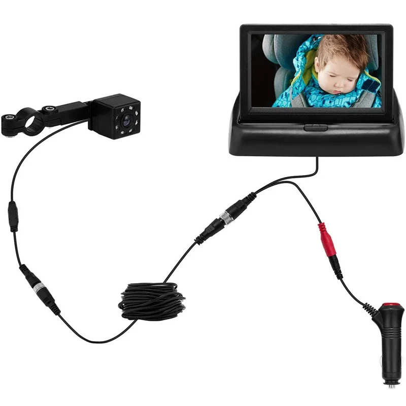 
Factory Price Inside Car Baby Safety Reverse Backup Camera and Monitor Kit Reversing Camera with Screen Display 