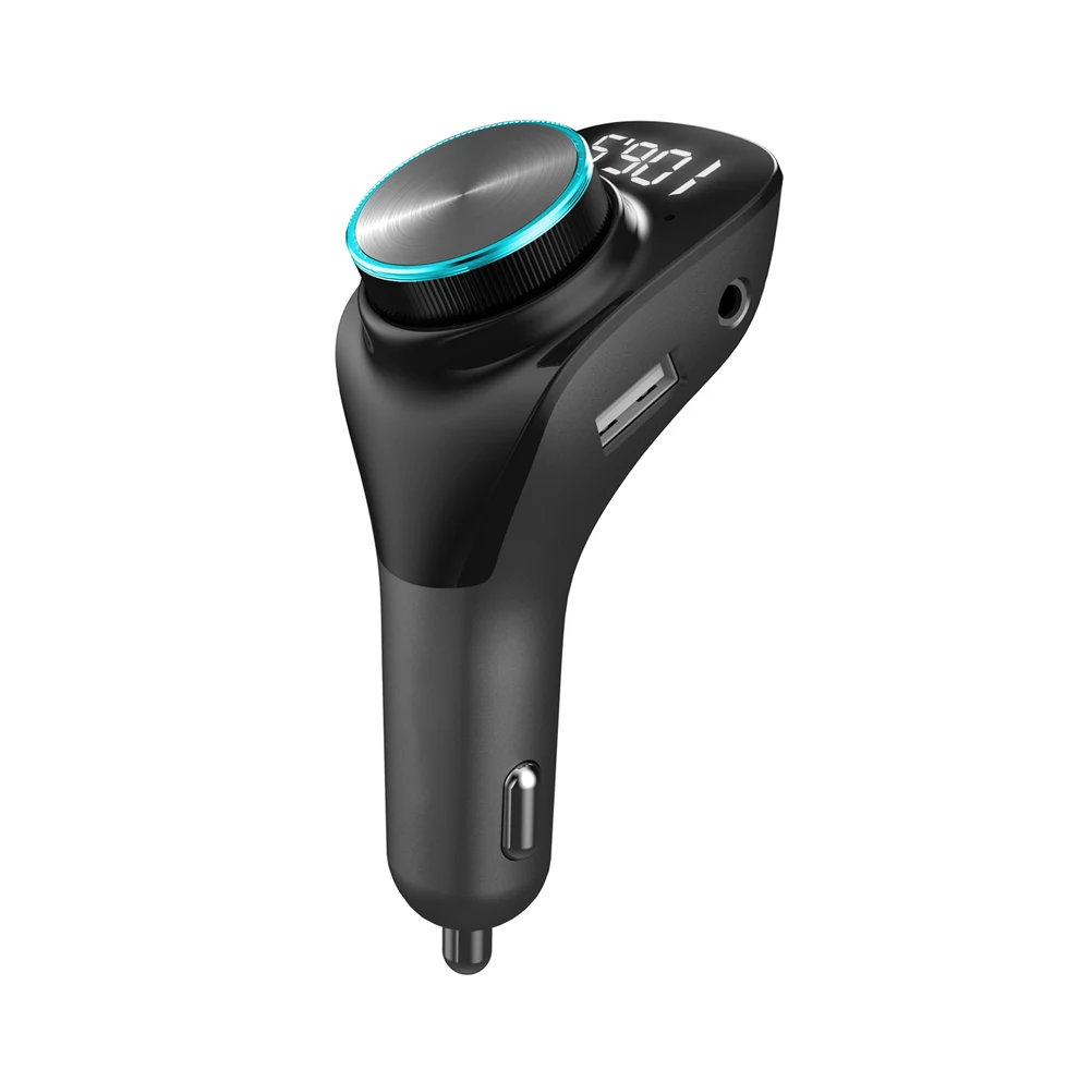 
Mp3 Music Audio Player Handsfree 12V 24V Fm Transmitter Usb Disk Car Charger 