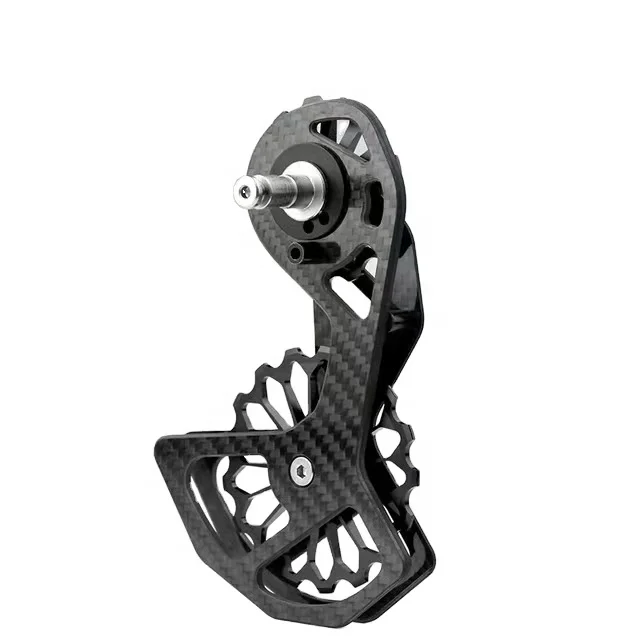 Road Bicycle Carbon Fiber Ceramic Rear Derailleur 17T Pulley Guide Wheel Bike Accessories