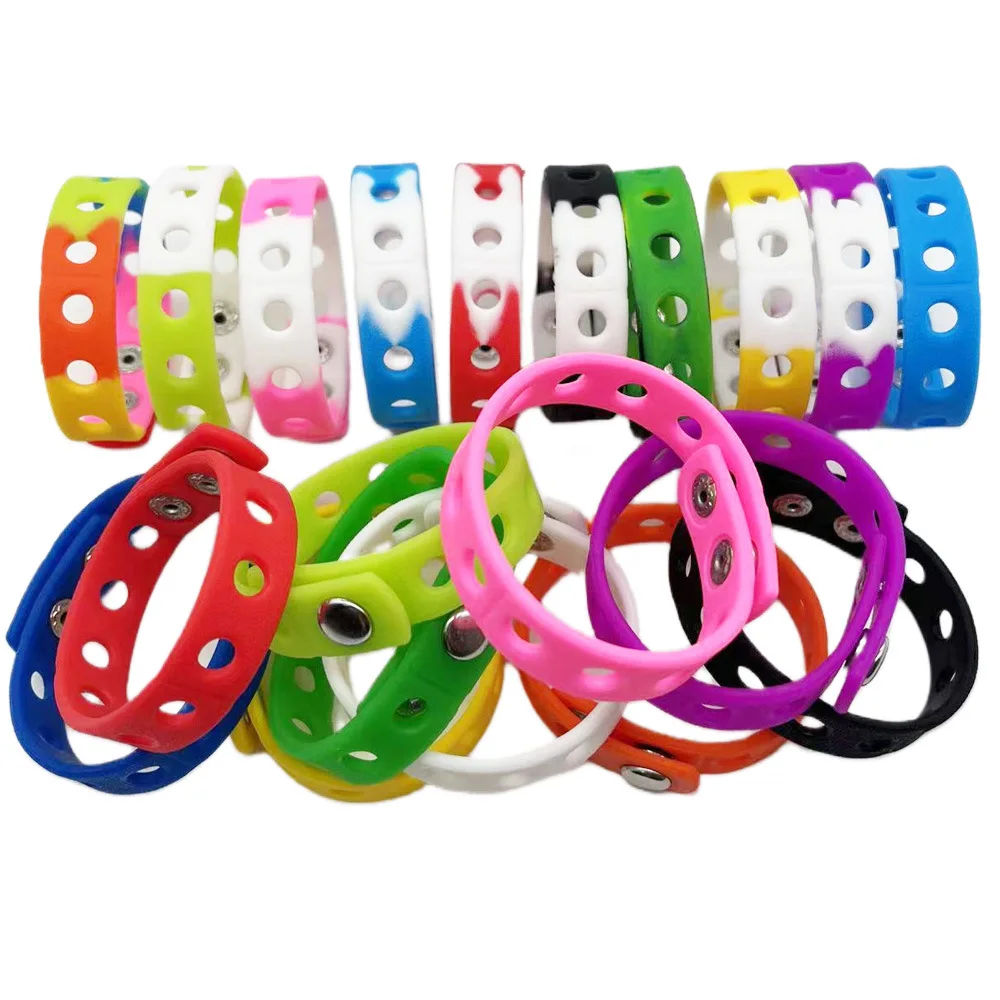 Hot Sale Elastic Silicone Rubber Sports  Wristband Women Men Friendship Wrap Bracelet For Gift