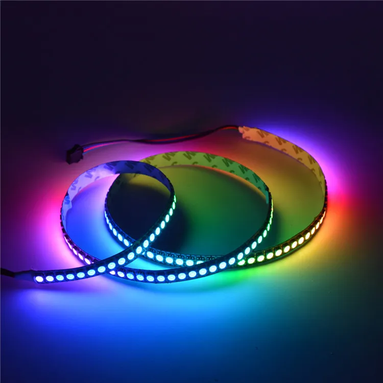 Пиксельная Светодиодная лента 5050 RGB модифицируемая 5 в WS2812B - 60 светодиодов на метр водонепроницаемая 5-метровая