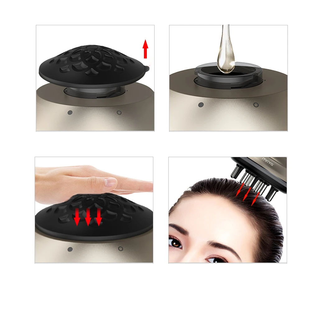 30ML Liquid Tank Scalp Massage Hair Comb Liquid Serum Tonic Oil Root Applicator