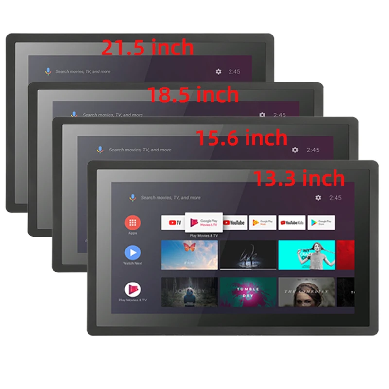 OEM ODM 13,3, 15,6, 18,5, 21,5 киоск промышленный сенсорный емкостный Встроенный Настенный монитор для ПК на базе android