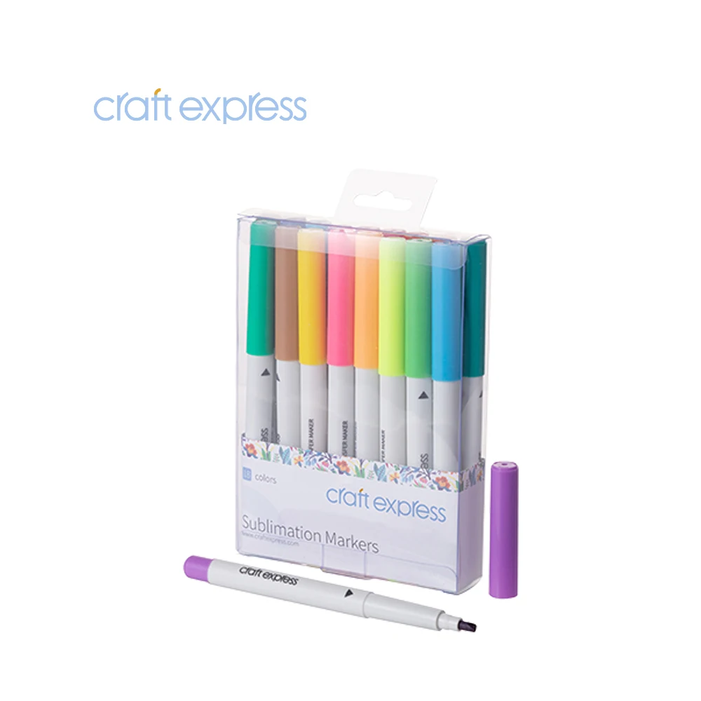
Craft Express Joy Sublimation Markers T-Shirts Clothes Sneakers Jeans ,Permanent Fabric Pens for Kids Adult Painting Writing 