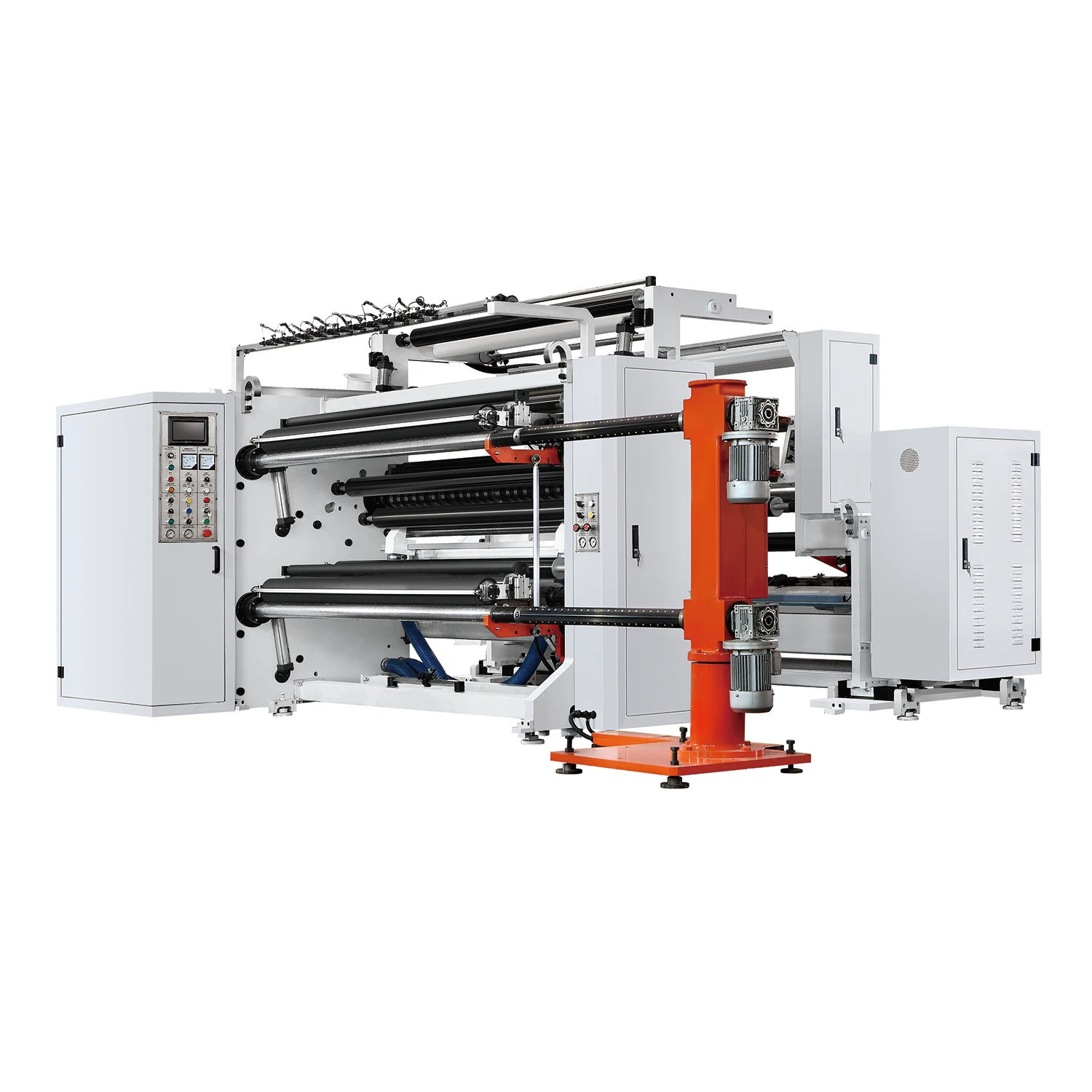 KSFQ-G Series High Speed Jumbo Roll Paper Adhesive Label Sticker Automatic Slitter Rewinder Machine