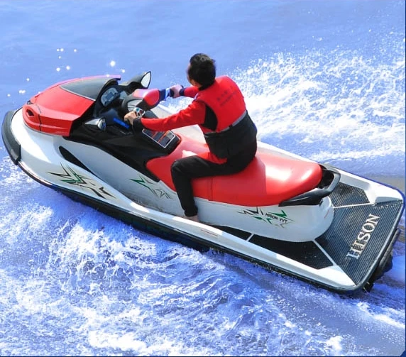 China Offers Cheap Private Sailor 1400cc Jet Ski Fiberglass Personal Water Boat with 4 Stroke Engine Motorboat for Sale