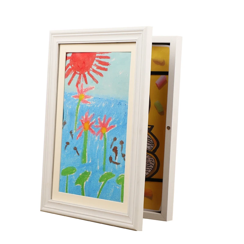 Kids Artwork Picture Frame Changeable in 4 Color 10x12.5 Kids Art Frame 50 Picture Storage Kids Art Picture Frame