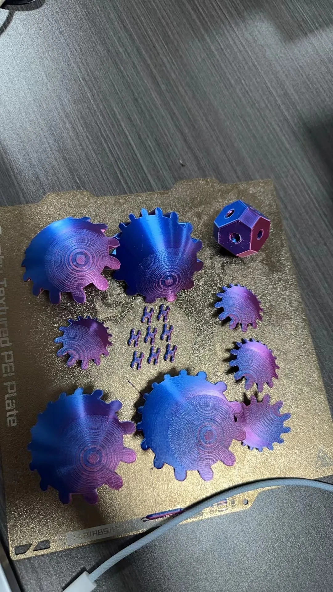 3D Printed Gear Ball Spin Ball Fidget Toy Gearsphere Gear Ball for Stress and Anxiety Relaxing Fidget toy