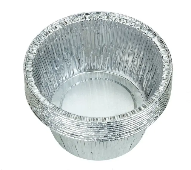 Food grade Baking Aluminum Foil Egg Tart Pan For Airline Food Container