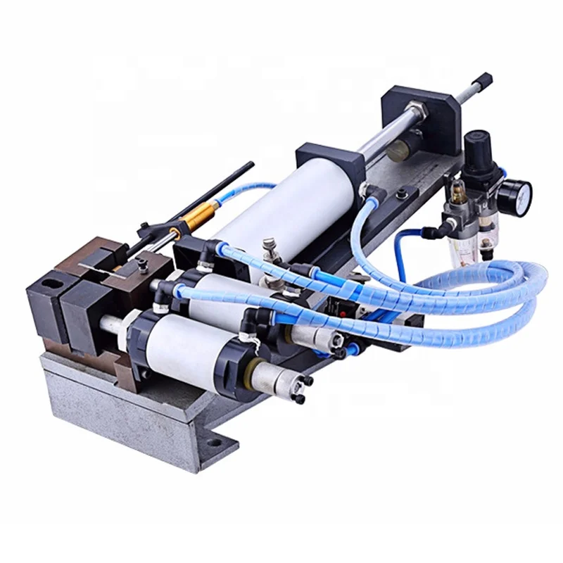 Pneumatic sheathed cable stripping machine