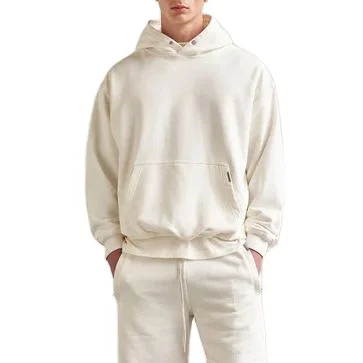 Wholesale men Custom Logo plain Hoodies Vendor Soft Cut and Sew Mens GYM No String Fitness hoodie for men