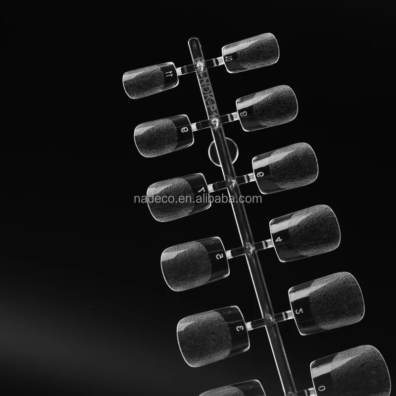 High Quality Nail Supplies Extra Short Square French Gel Press On False Nail Tips Wholesale Price