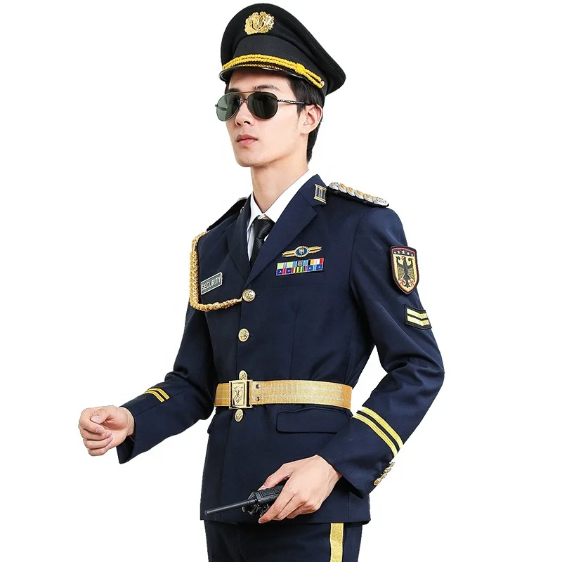 High Quality New Design BestDark Blue Color Security Guard Uniform Security Office Uniform