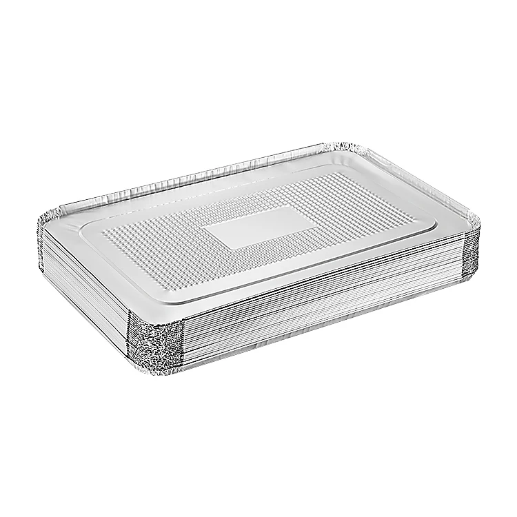 53x33x8.5cm full size deep gastronorm steamtable aluminium foil pan with lid tin foil pan food service catering REC53339F