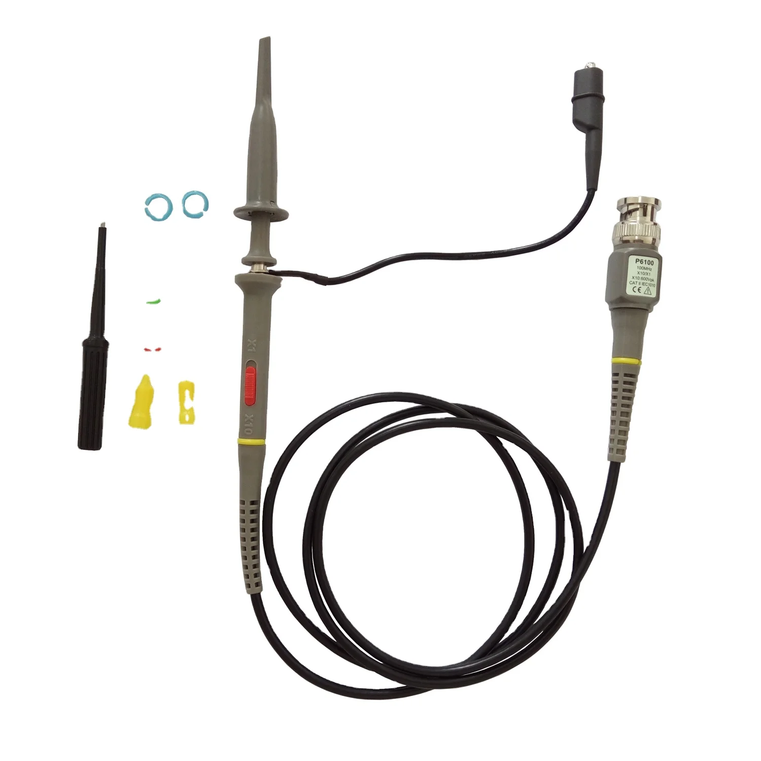 RUIST P6100 Oscilloscope Cost 1x 10x 100mhz Oscilloscope Digital Oscilloscope Portable 10:1 Switchable Scope Probe With Accessor