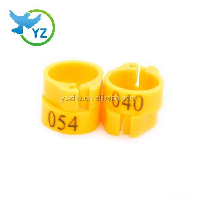 New colorful plastic number rings small plastic rigs plastic poultry rings from 001-100
