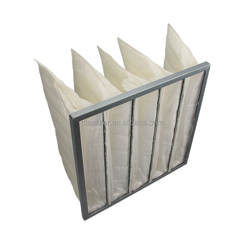 high quality competitive price f5 f6 f7 f8 industrial synthetic Fiber merv 13 paint spray booth pocket filter product