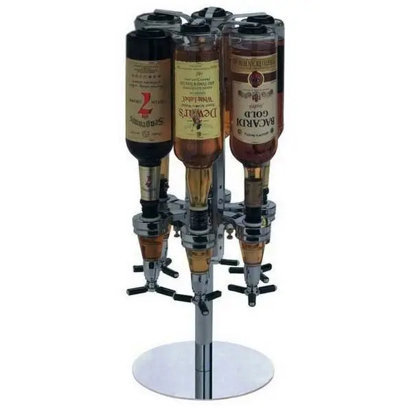 Hot Selling 2/4/6 Bottle Revolving Beer Drink Tower Dispenser Rotating Liquor Dispenser For Party Bars Dinners