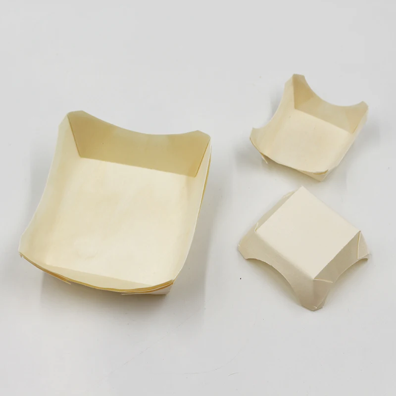 Eco friendly cheap products disposable wood boat plates dishes sushi boat wood for snack