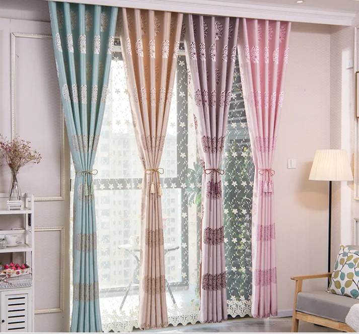 Popular Curtain Material Rolls Fabric Jacquard Curtain Fabric Blackout For Livingroom