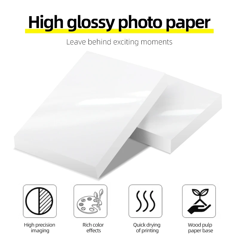 A4 180g Single Side High Glossy Photo Paper for Photography