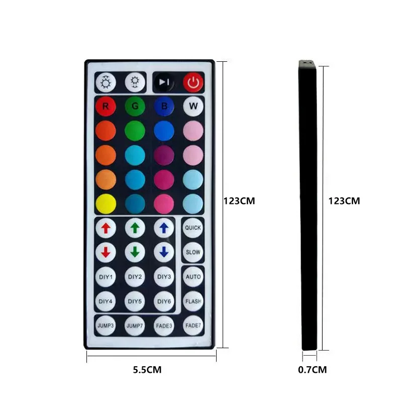 Инфракрасный пульт дистанционного управления для красочного RGB светодиодный свет универсальный 38 кГц ИК 17/21/24/28/32 ключи OEM ODM под заказ