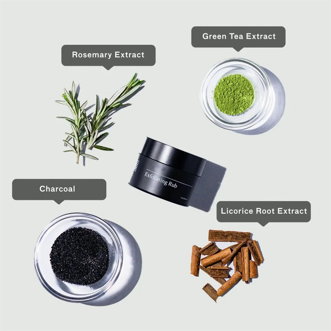 Private Label Natural Organic Skin Care Charcoal Green Tea remove Acne Scarring Men Face Exfoliating Scrub
