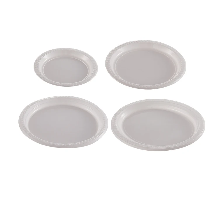 Plastic Plate New Arrivals Wholesale Best Selling Premium Disposable Round Plastic Plate 6/7/9/10 Inch Party Plastic Oval Plate